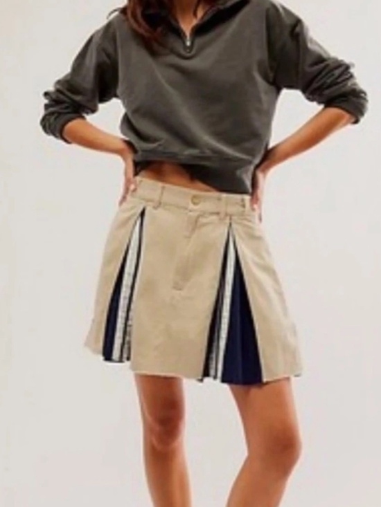 Free People Dresses & Skirts - Free People Hannah Sporty Pleated Mini Skirt Med Academia Collegiate Timeless